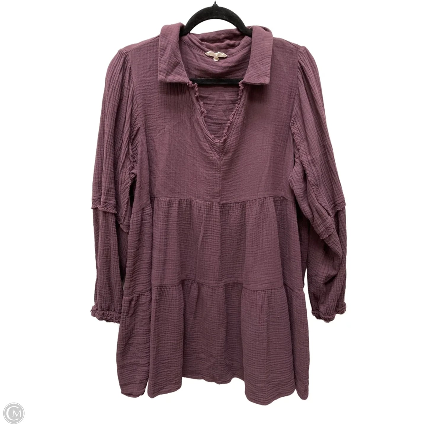 Dress Casual Short By Easel In Purple, Size: 3x