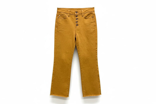 Jeans Straight By Judy Blue In Yellow Denim, Size: 2