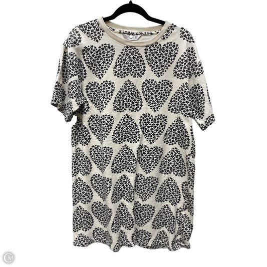 Dress Casual Short By Clothes Mentor In Black & Cream, Size: L