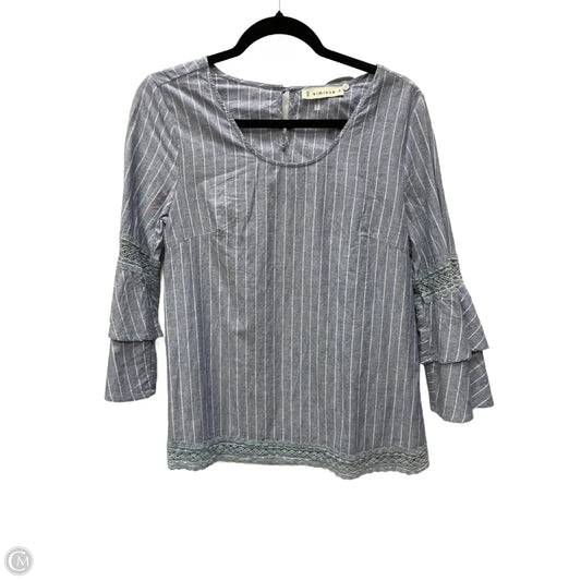 Top Long Sleeve By Clothes Mentor In Blue Denim, Size: S