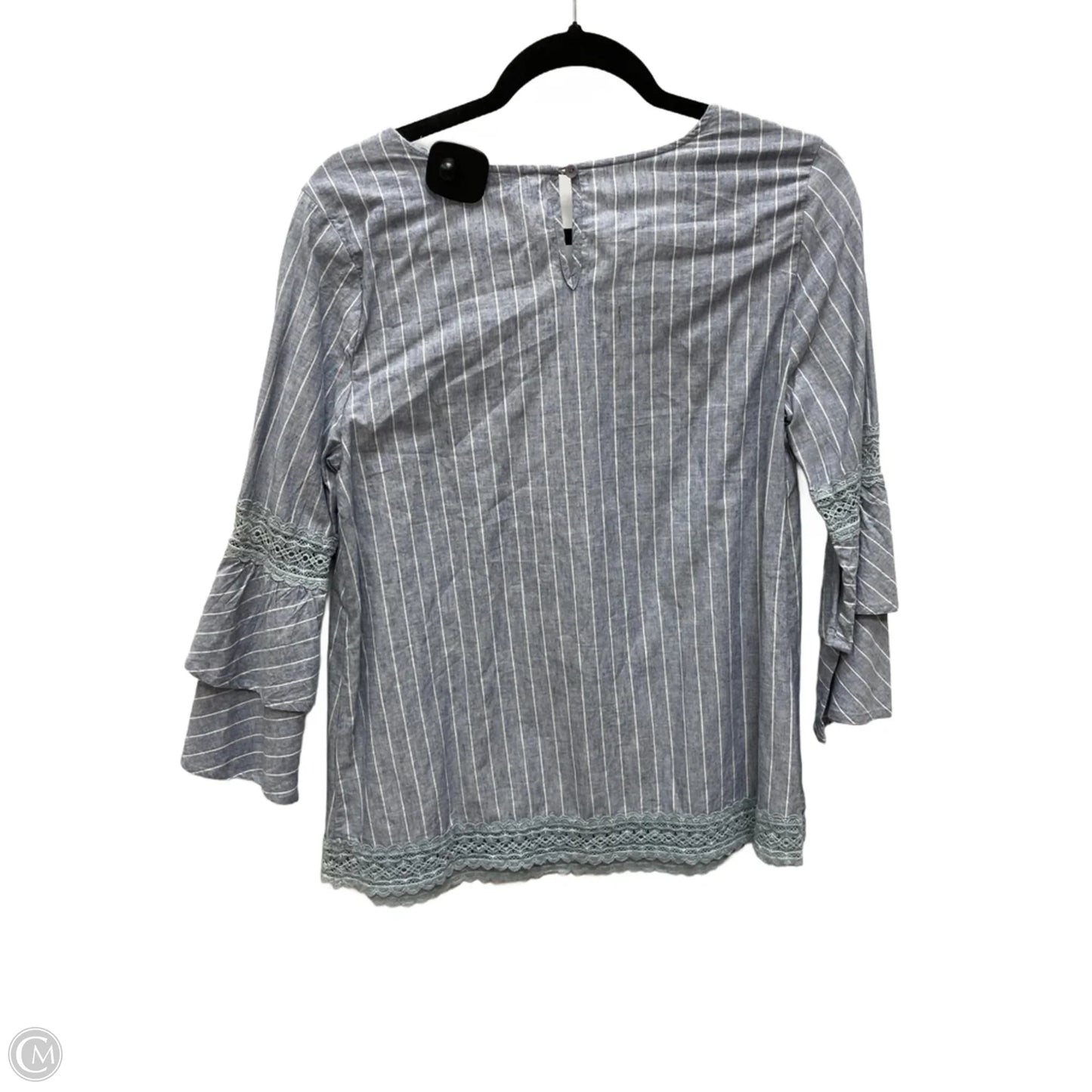 Top Long Sleeve By Clothes Mentor In Blue Denim, Size: S