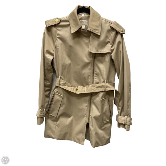 Coat Trench Coat By Michael By Michael Kors In Tan, Size: Xs
