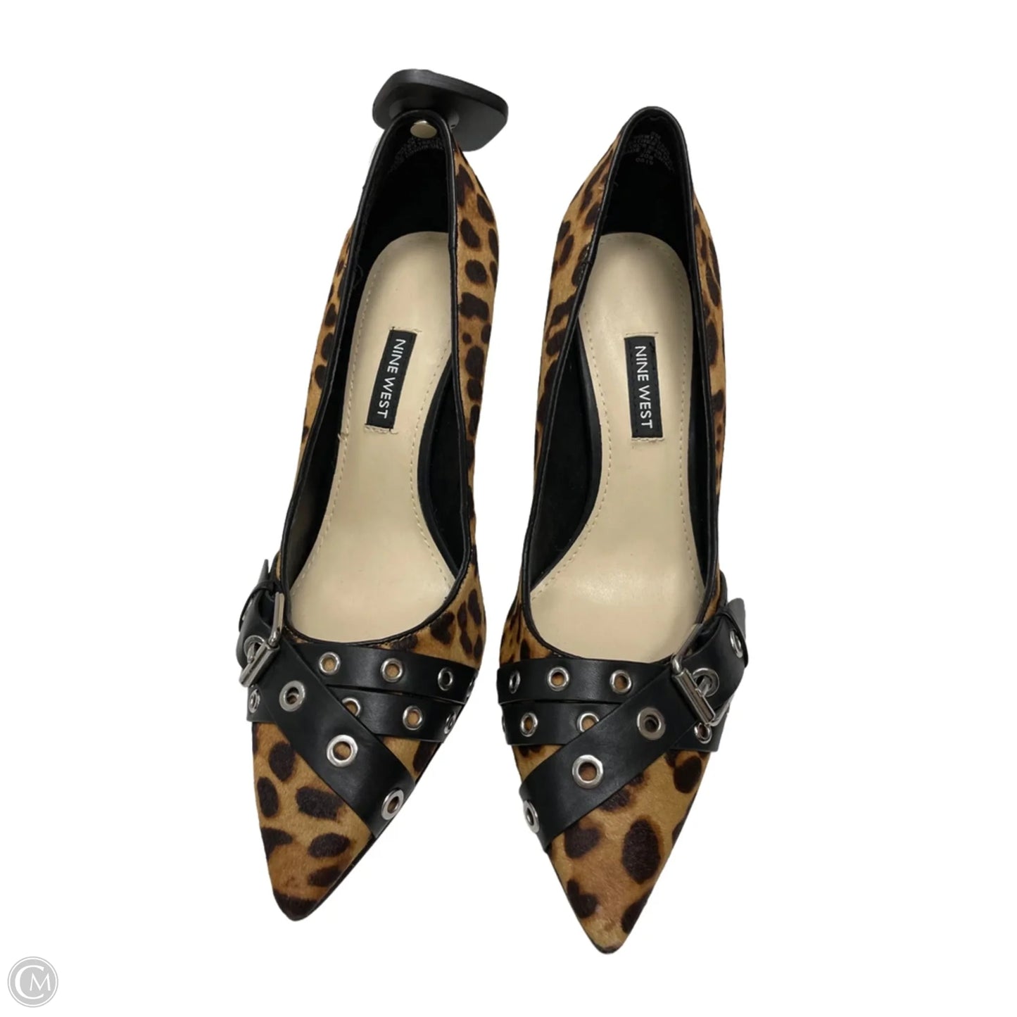 Shoes Heels Stiletto By Nine West In Animal Print, Size: 9.5