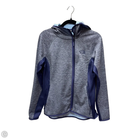Athletic Jacket By The North Face In Blue & Grey, Size: M