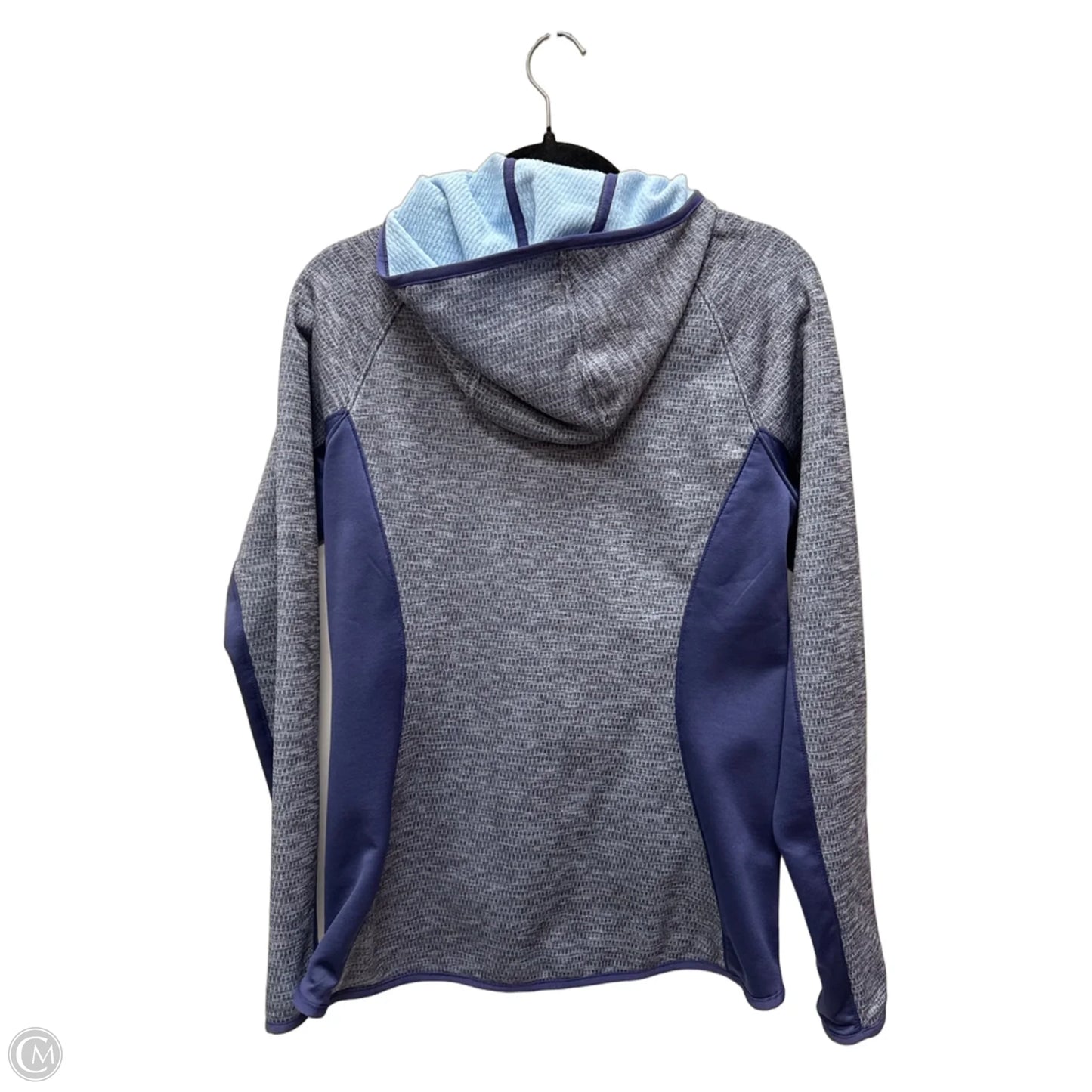 Athletic Jacket By The North Face In Blue & Grey, Size: M