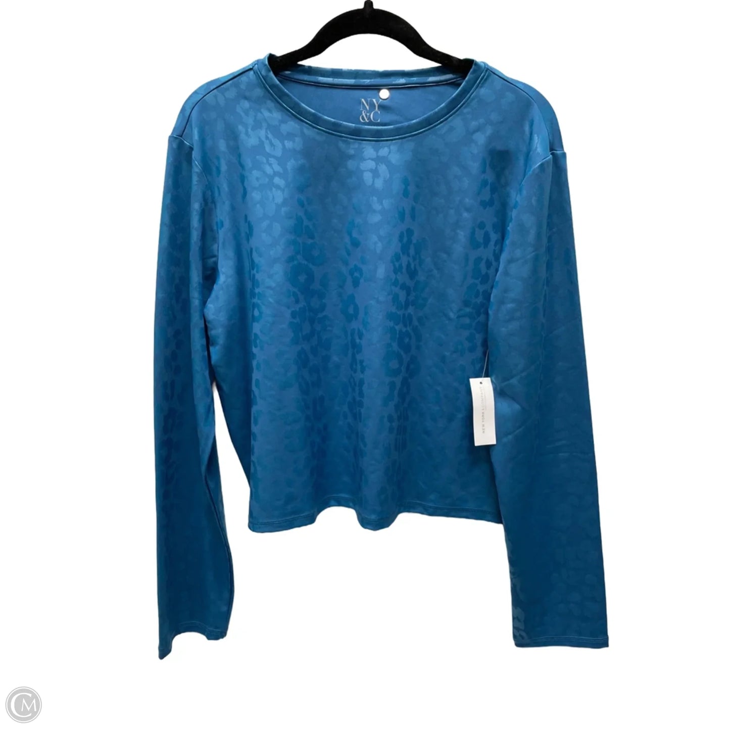 Top Long Sleeve By New York And Co In Animal Print, Size: Xl