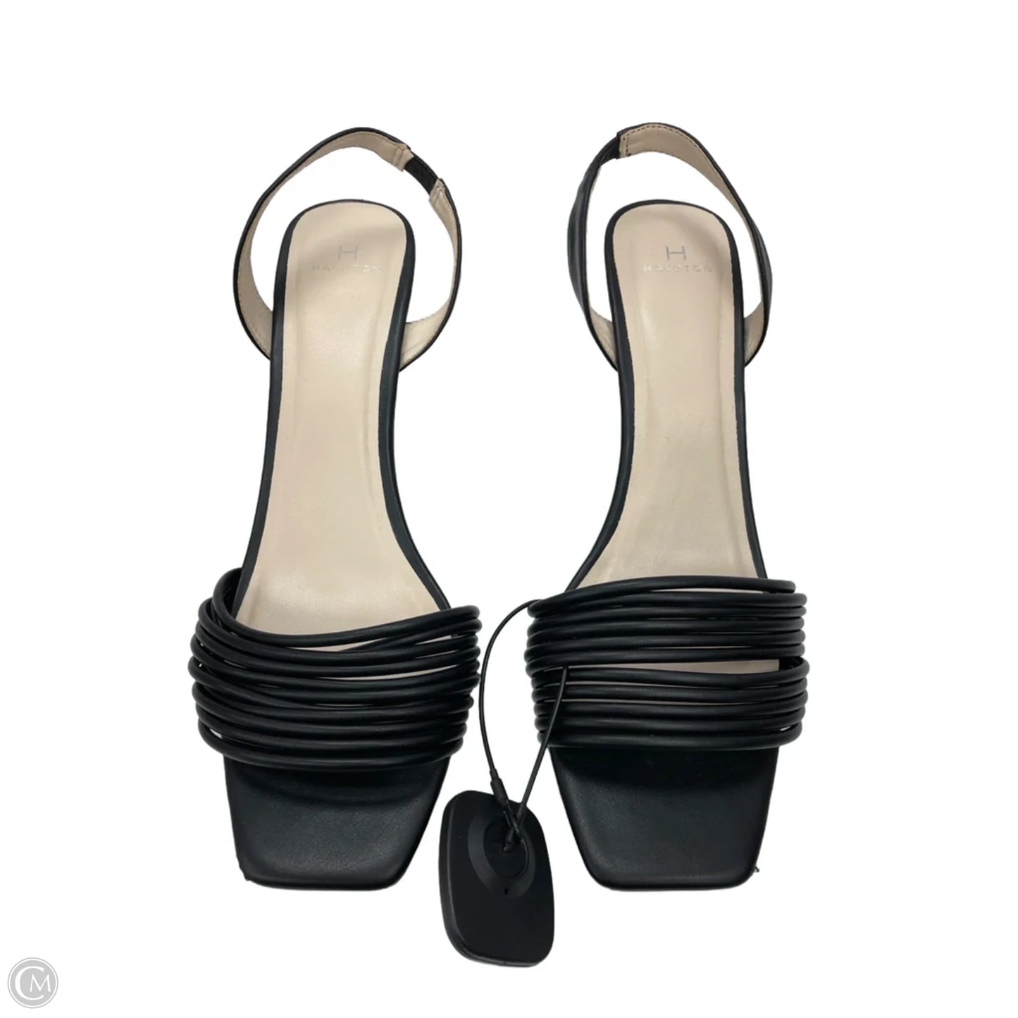 Sandals Designer By Halston In Black, Size: 11