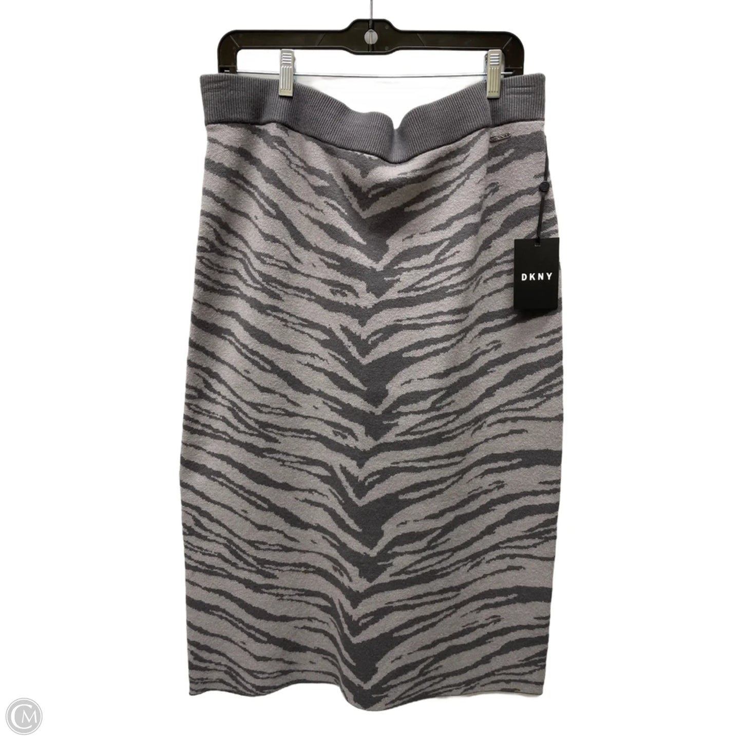 Skirt Midi By Dkny In Zebra Print, Size: 16