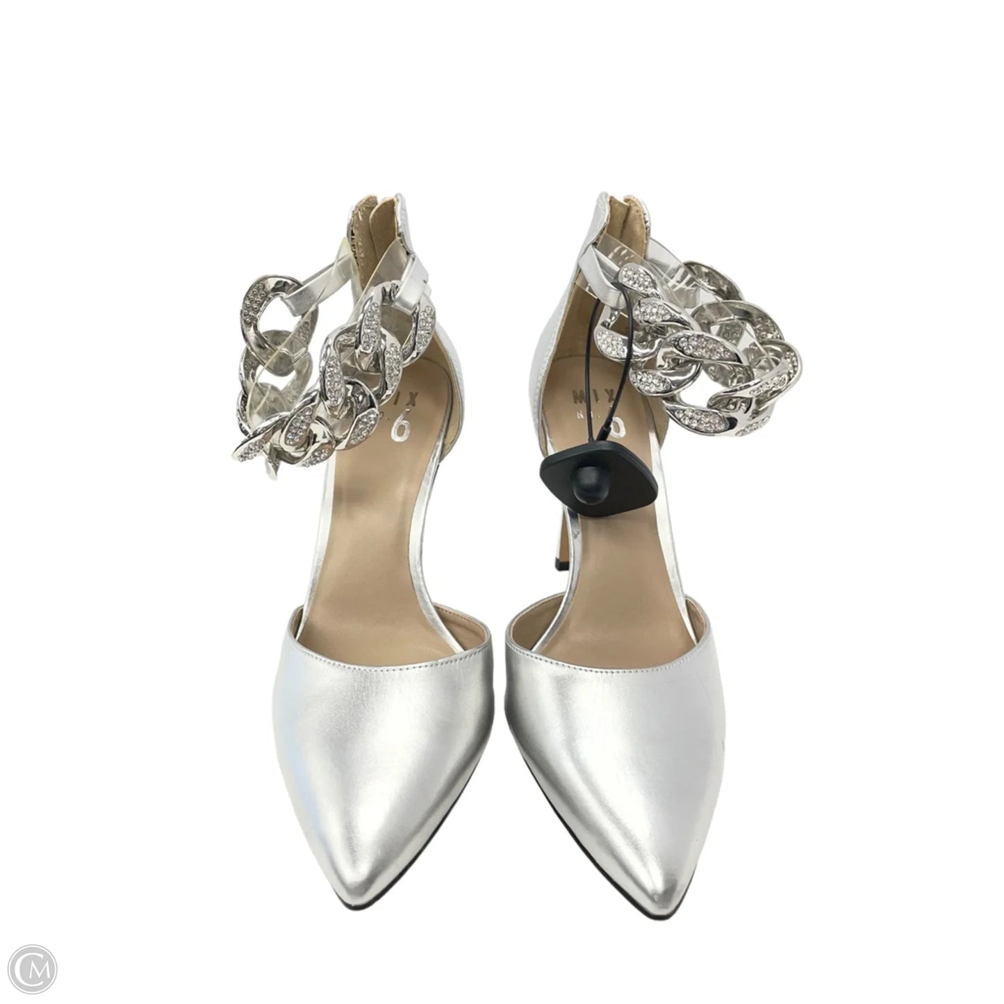 Shoes Heels Stiletto By Mix No 6 In Silver, Size: 9