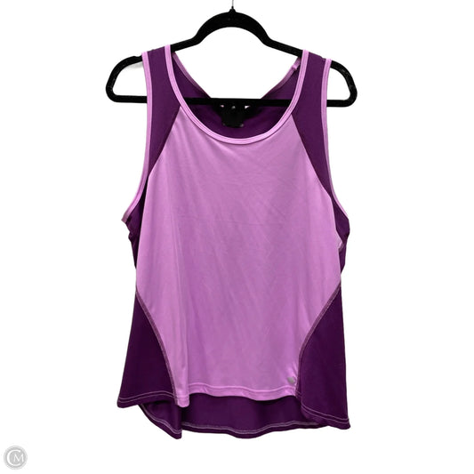 Athletic Tank Top By Tek Gear In Pink & Purple, Size: Xl