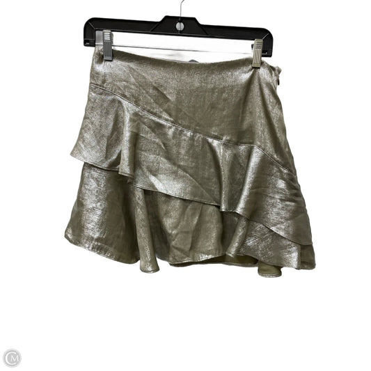 Skirt Mini & Short By Zara In Silver, Size: 8