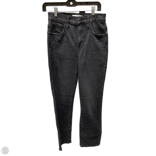 Jeans Straight By Madewell In Black Denim, Size: 2