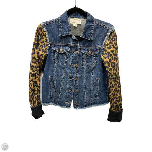 Jacket Denim By Nicole Miller In Animal Print, Size: S