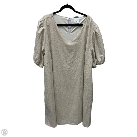 Dress Casual Short By Hayden La In Tan, Size: 3x