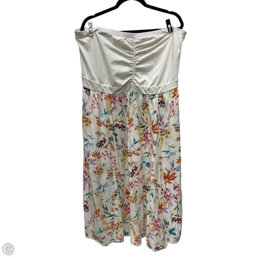 Dress Casual Midi By Torrid In Floral Print, Size: 3x