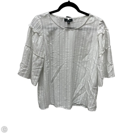 Top 3/4 Sleeve By Alfani In Striped Pattern, Size: S