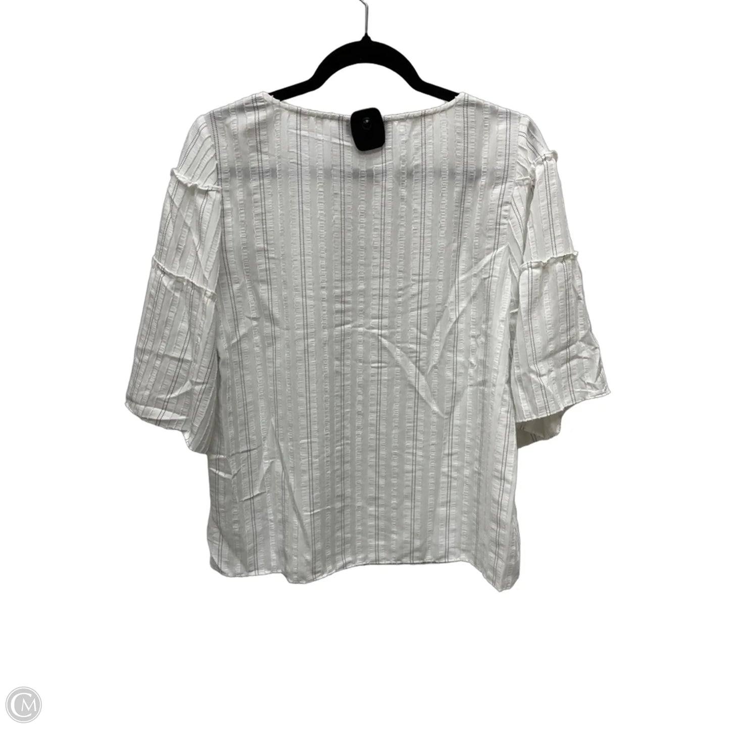Top 3/4 Sleeve By Alfani In Striped Pattern, Size: S