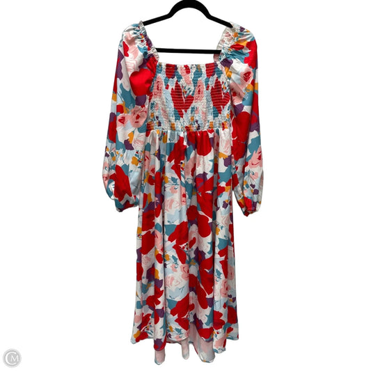 Dress Casual Maxi By Cme In Floral Print, Size: M