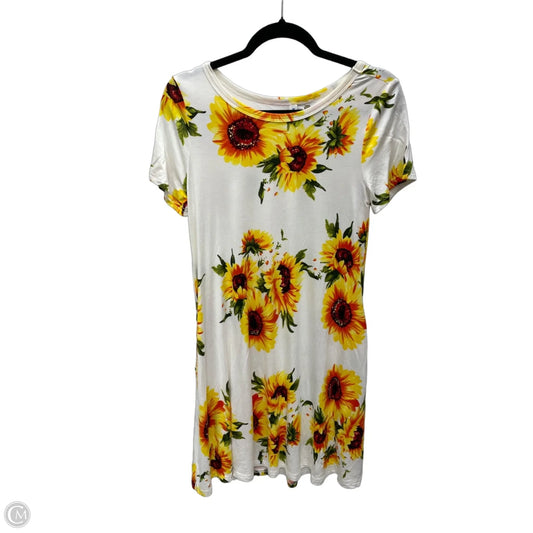 Dress Casual Midi By Clothes Mentor In Floral Print, Size: M