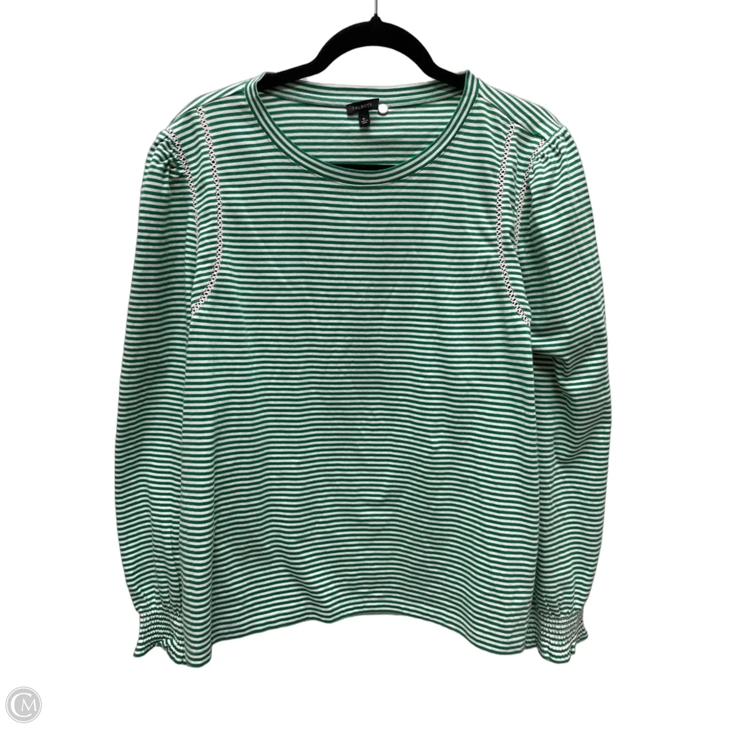 Top Long Sleeve By Talbots In Striped Pattern, Size: Xl