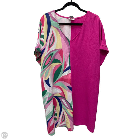 Dress Casual Short By Cotton Bleu In Geometric Pattern, Size: 3x