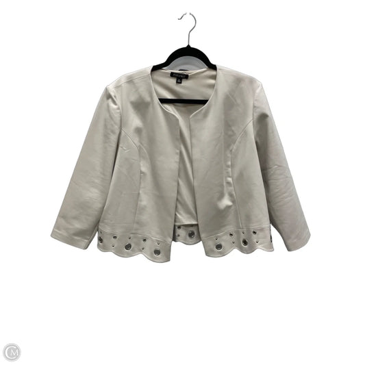 Blazer By Roz And Ali In Tan, Size: Xl