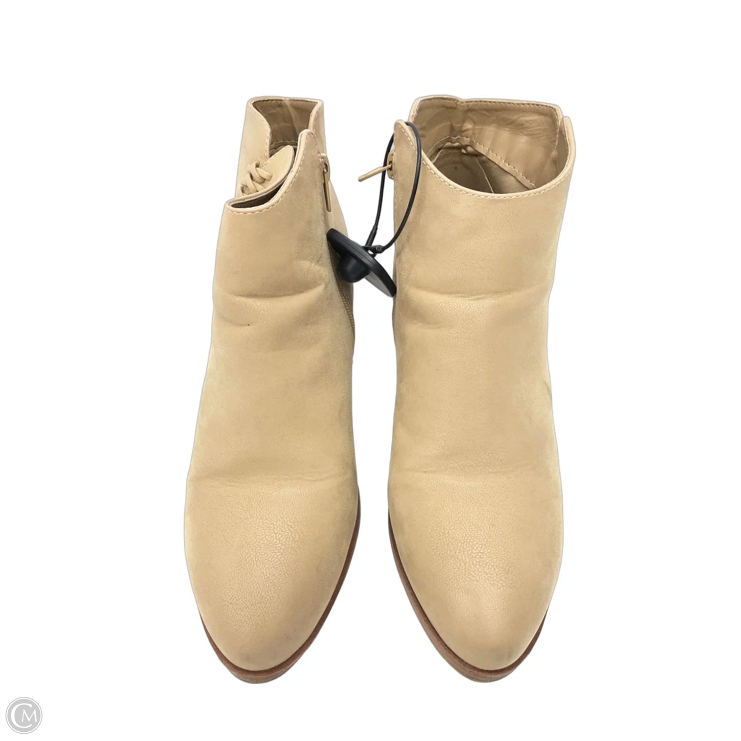 Boots Ankle Heels By Arula In Beige, Size: 9