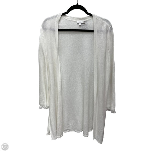 Sweater Cardigan By J. Jill In Cream, Size: S