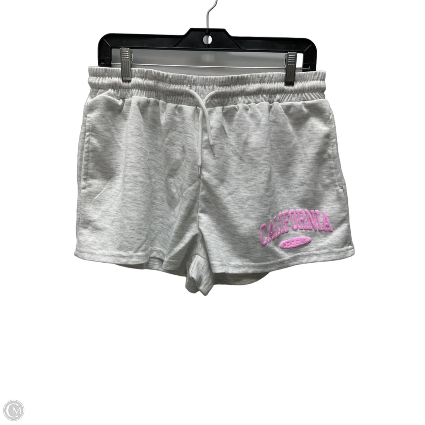 Athletic Shorts By Clothes Mentor In Grey & White, Size: 16