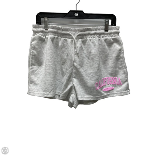 Athletic Shorts By Clothes Mentor In Grey & White, Size: 16