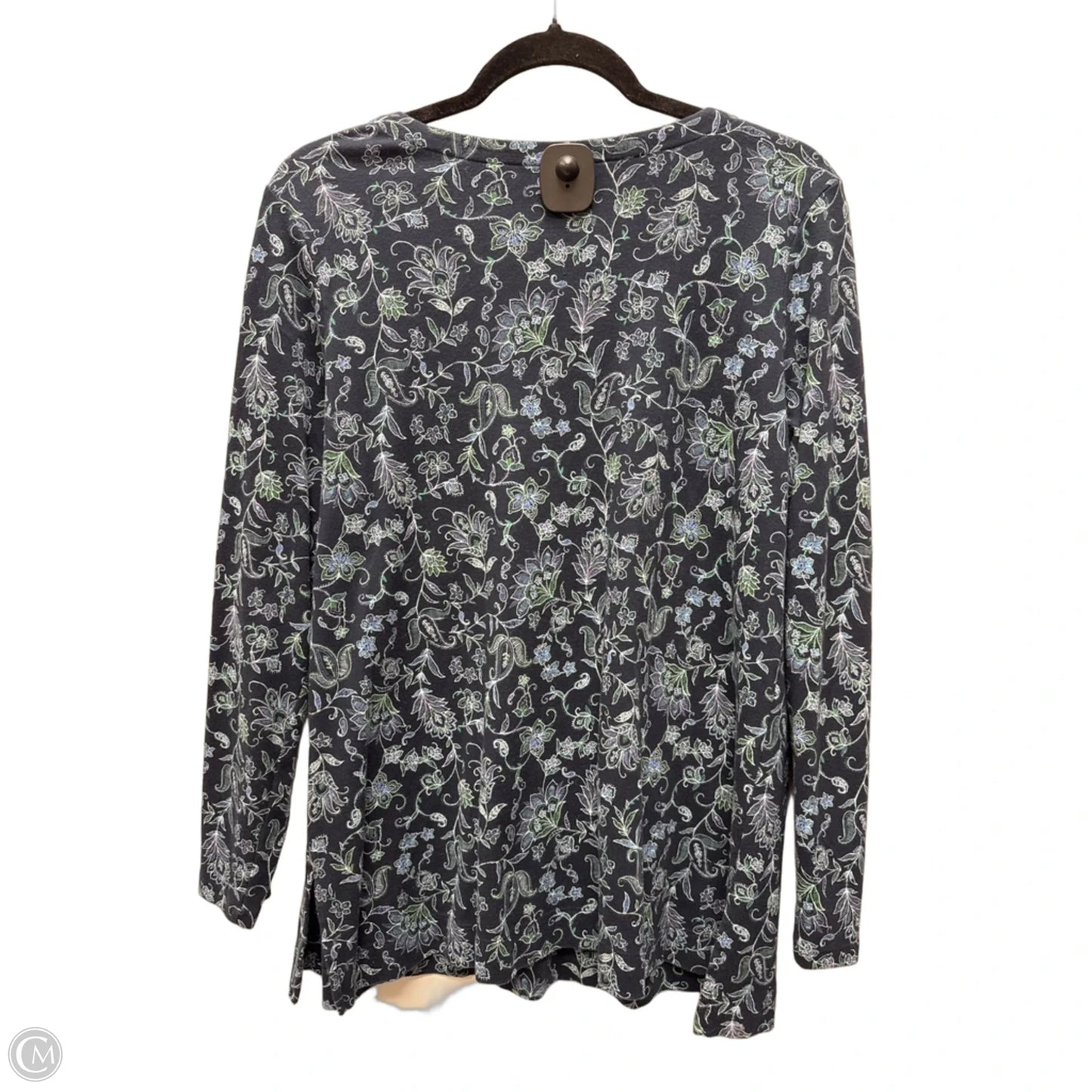 Top Long Sleeve By J. Jill In Floral Print, Size: M