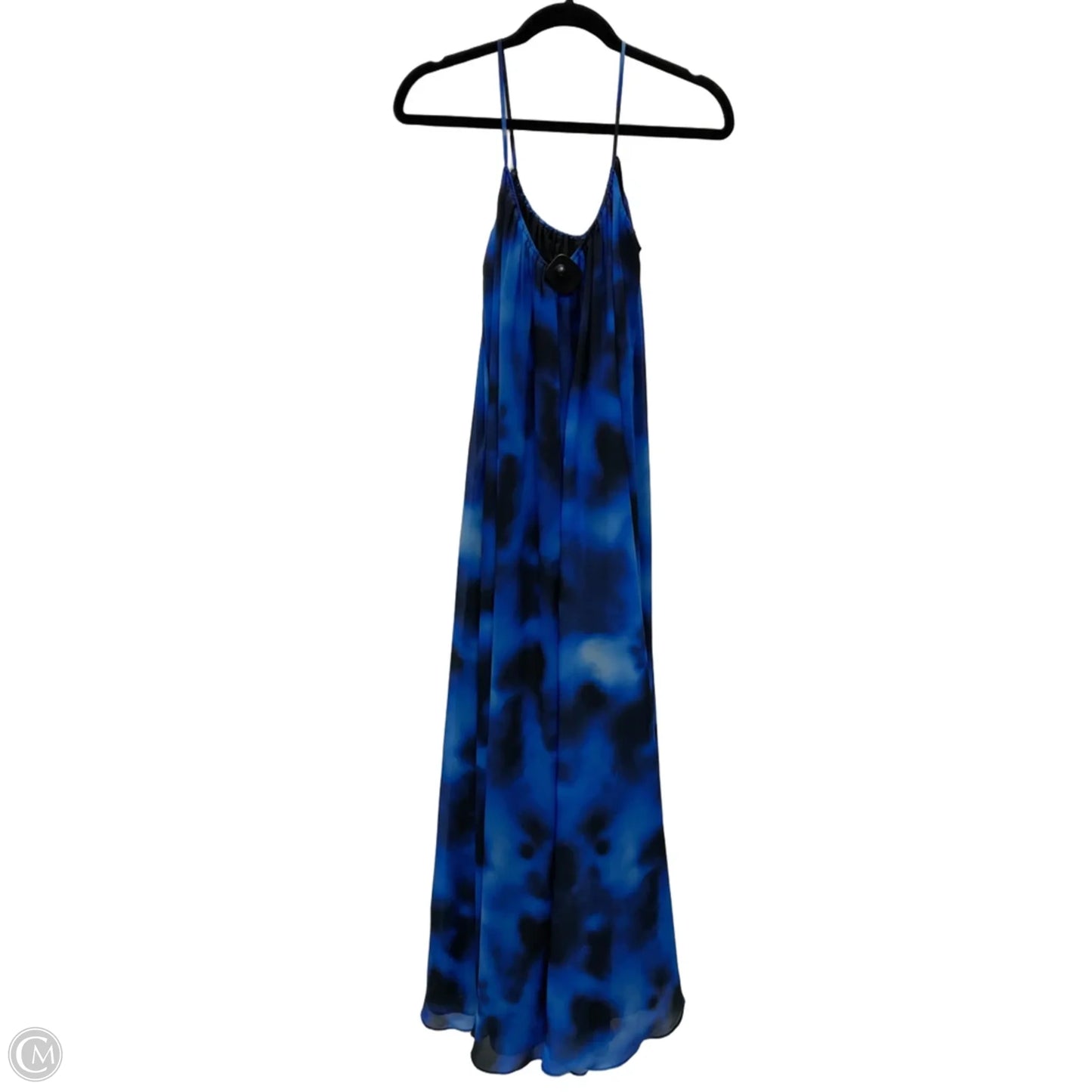 Dress Designer By Halston In Black & Blue, Size: S