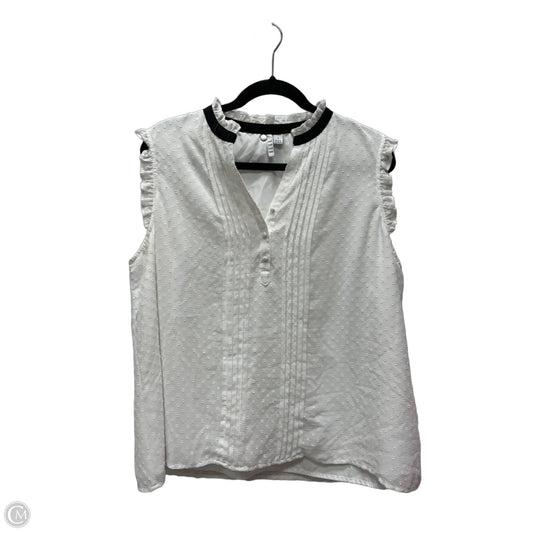 Top Sleeveless By Elle In Polkadot Pattern, Size: L