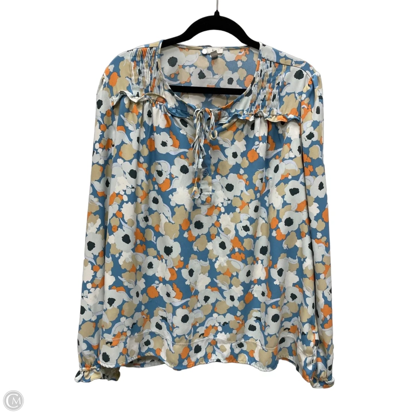Top Long Sleeve By Joie In Floral Print, Size: L