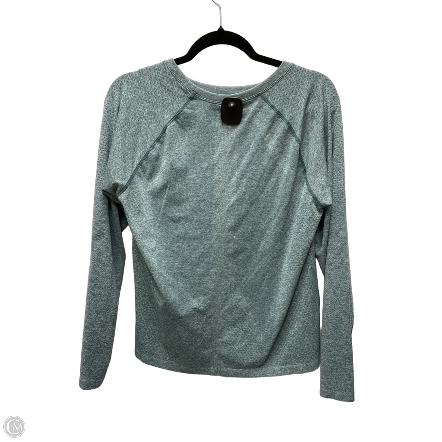 Athletic Top Long Sleeve Collar By New Balance In Green, Size: Xl