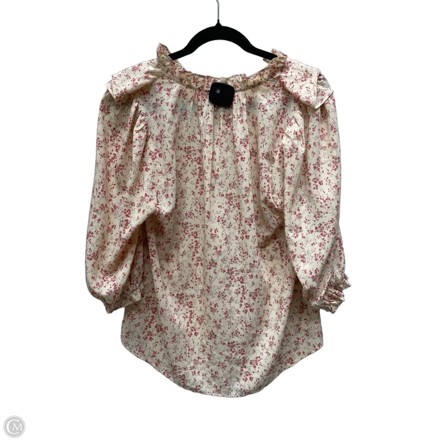 Top 3/4 Sleeve By Doe & Rae In Floral Print, Size: S