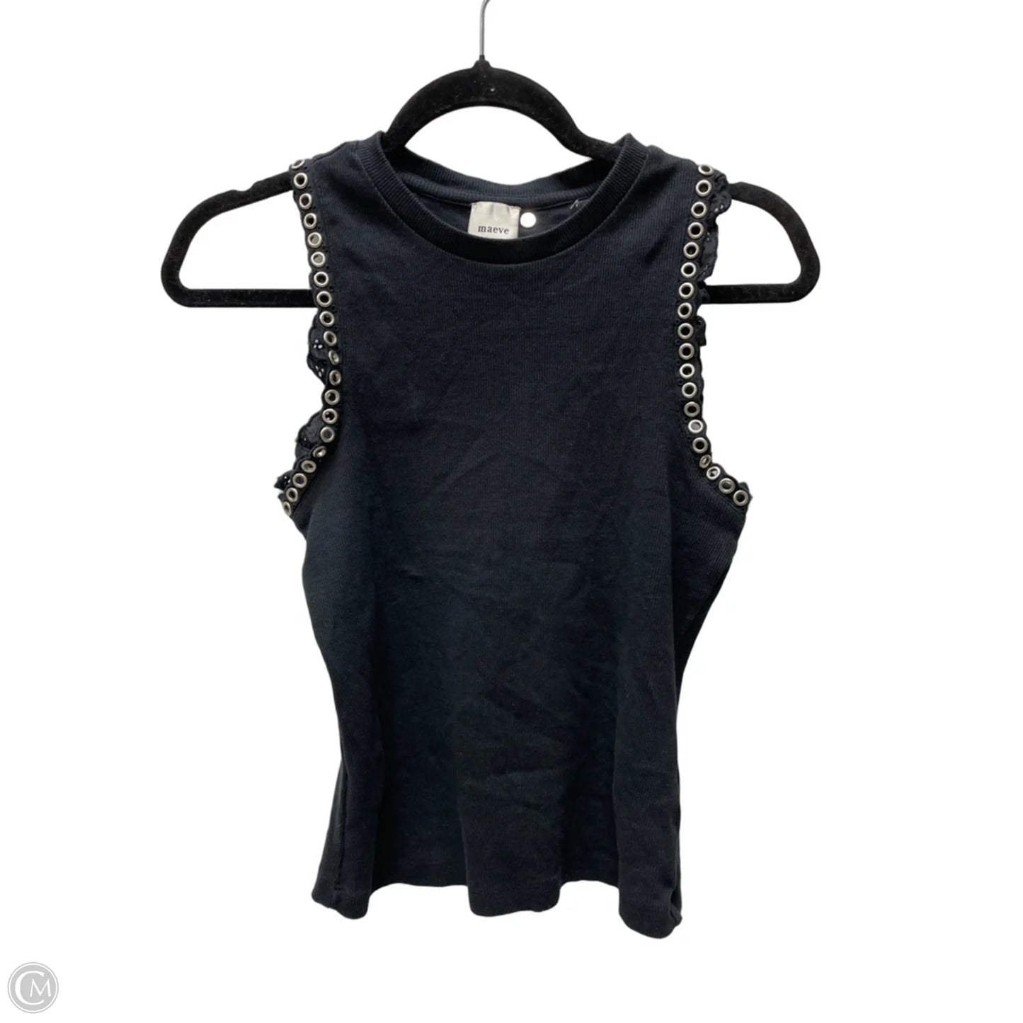 Top Sleeveless By Maeve In Black, Size: S
