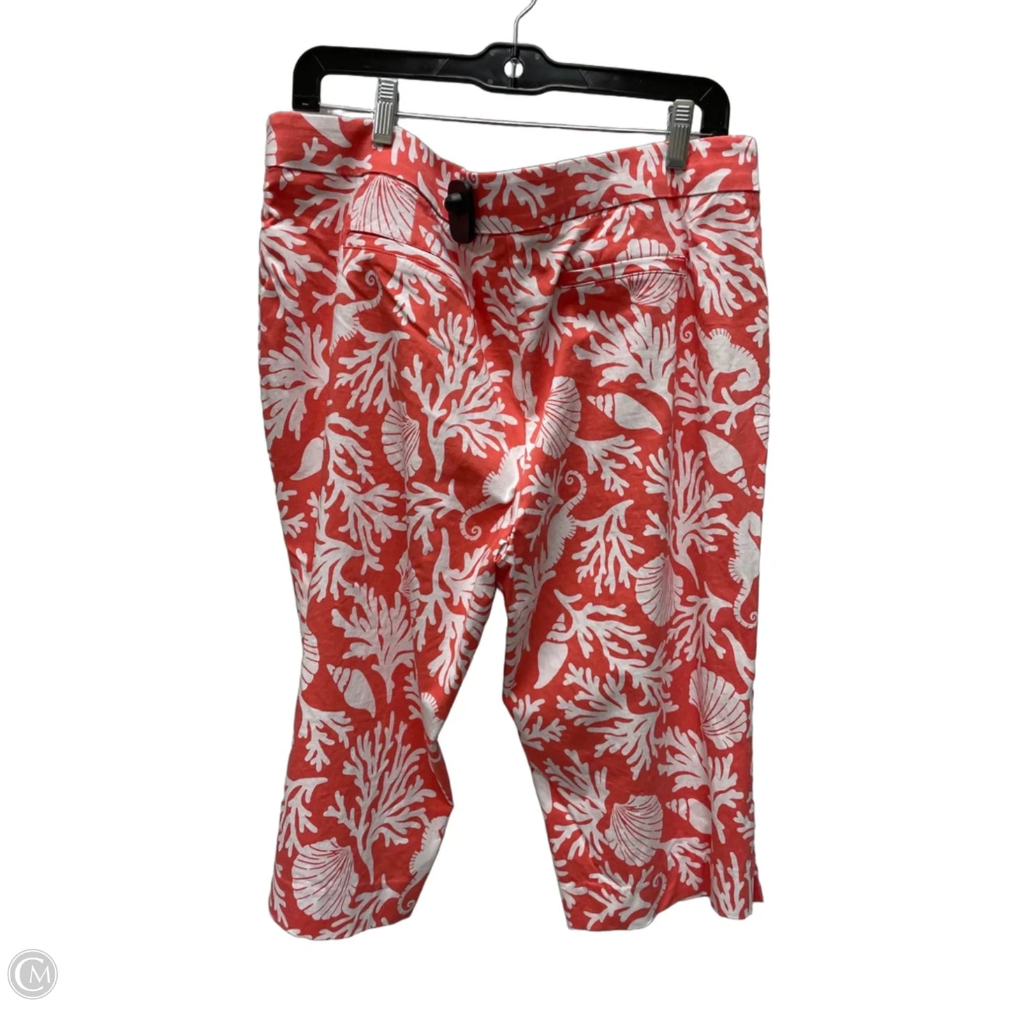 Pants Cropped By Counterparts In Tropical Print, Size: 16