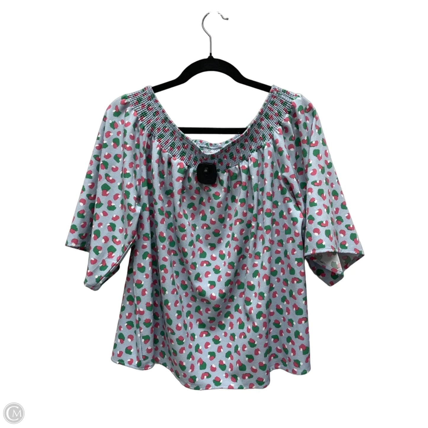 Top Short Sleeve By Michelle Mcdowell In Polkadot Pattern, Size: M