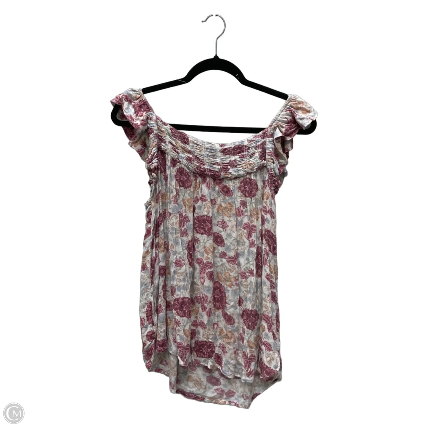 Top Sleeveless By Maurices In Floral Print, Size: L
