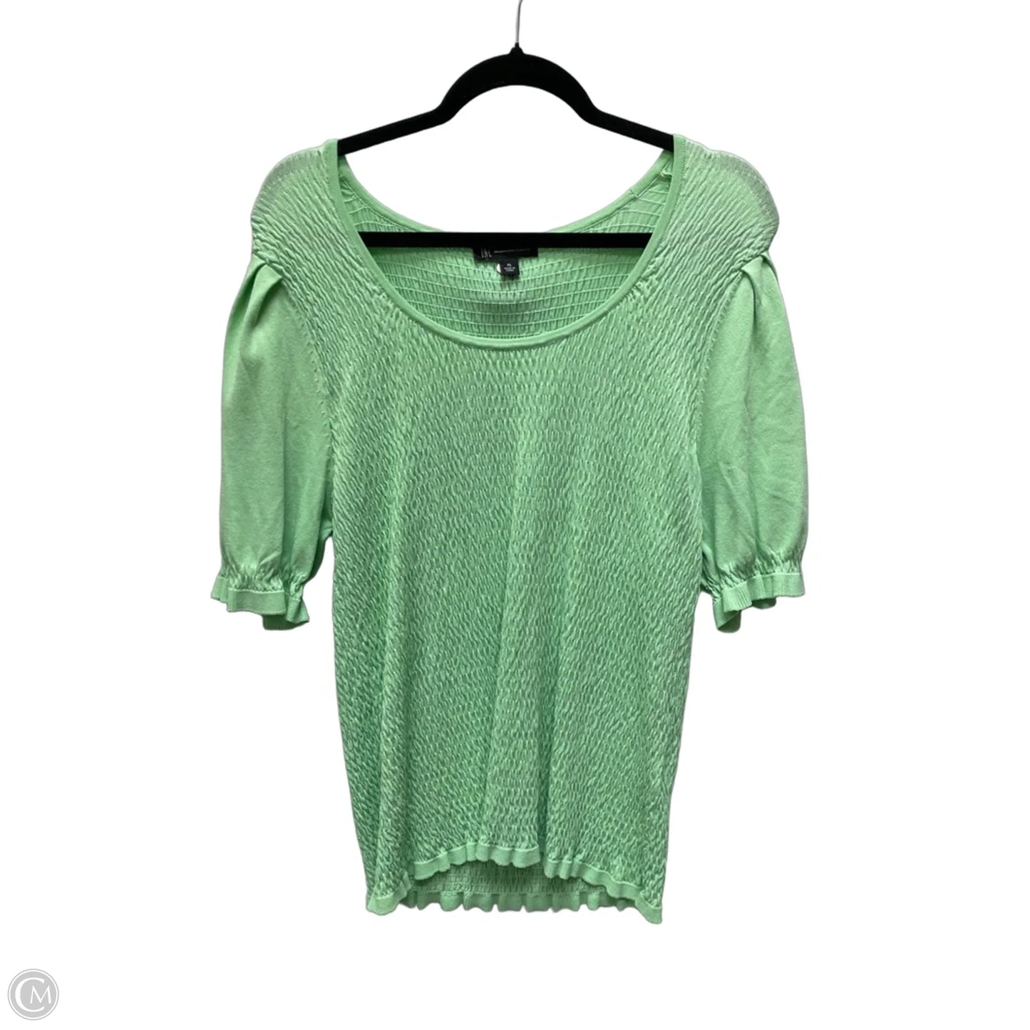 Top Short Sleeve By Inc In Green, Size: Xl