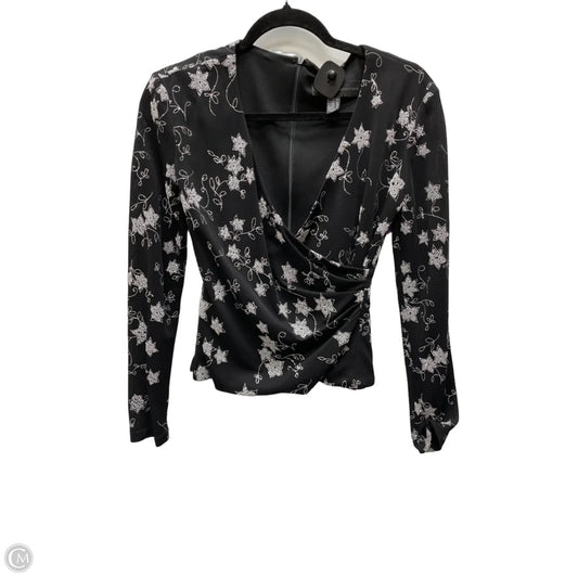Blouse Long Sleeve By Js Collections In Floral Print, Size: S