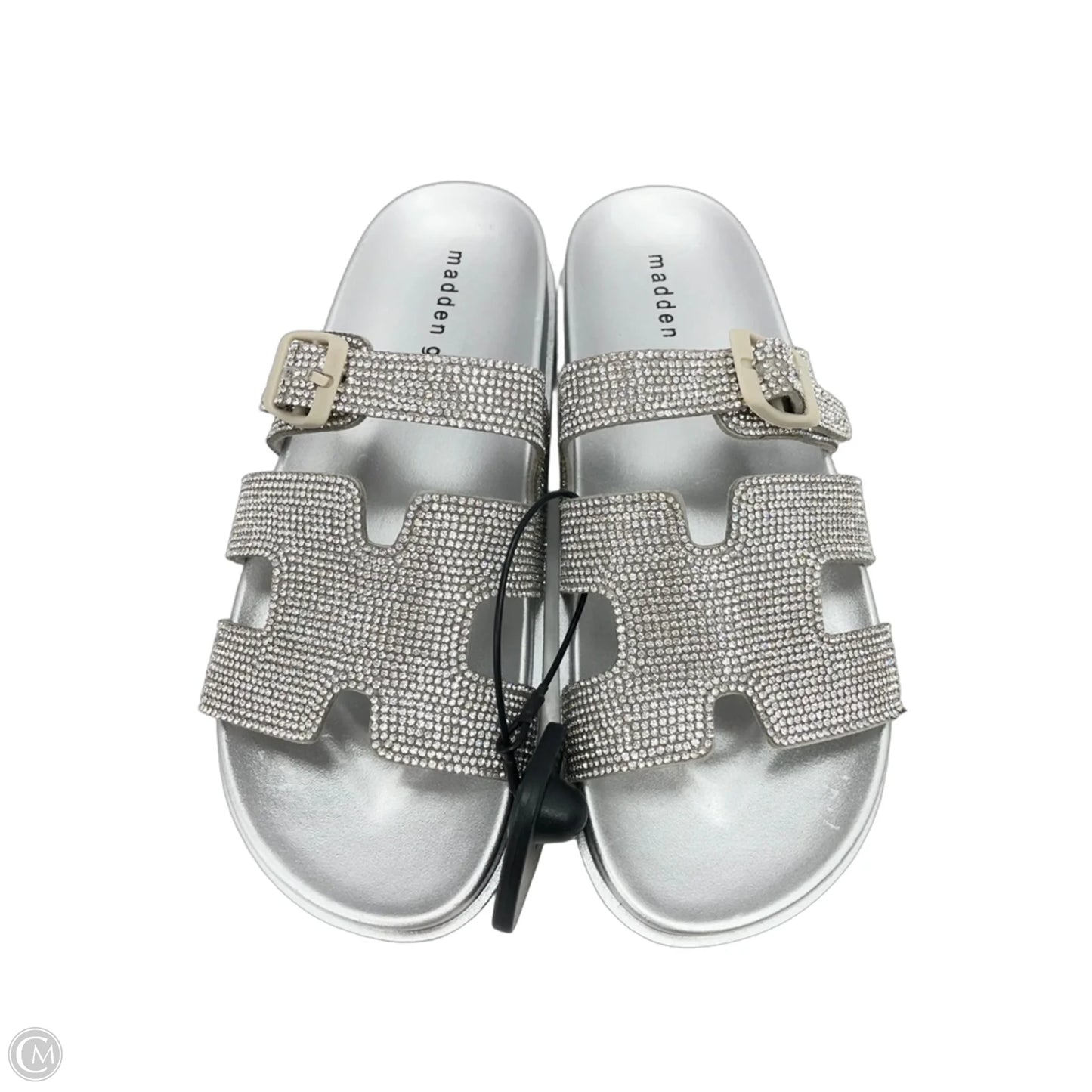 Sandals Flats By Madden Girl In Silver, Size: 7