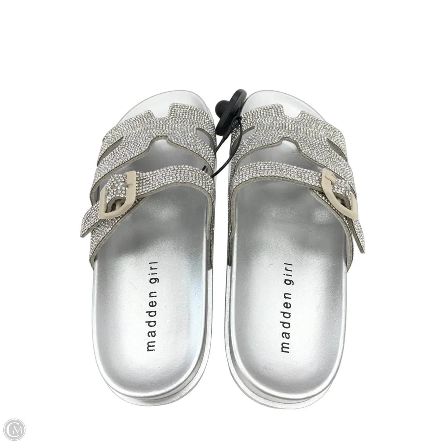 Sandals Flats By Madden Girl In Silver, Size: 7