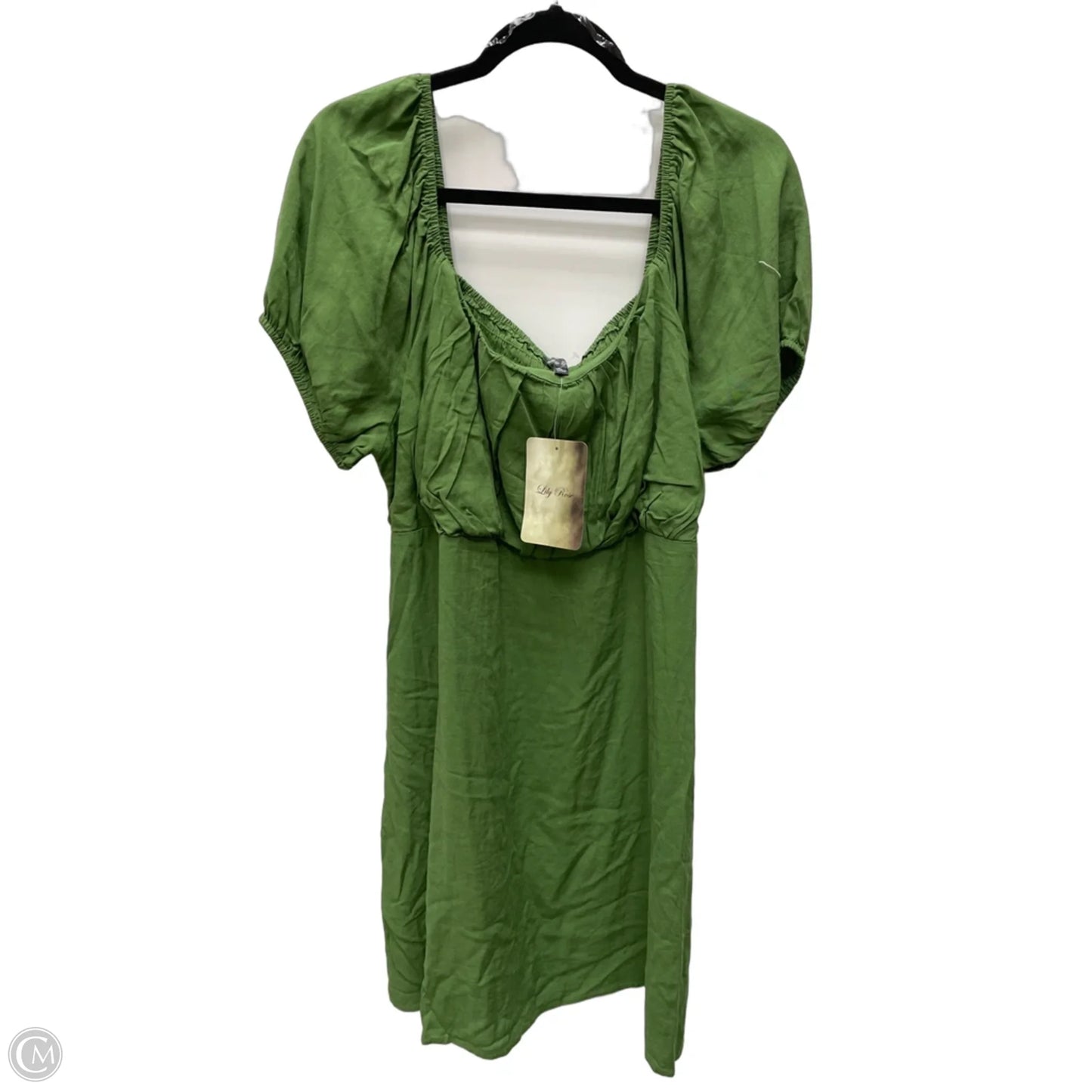 Dress Casual Short By Lila Rose In Green, Size: 2x