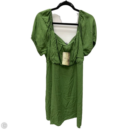 Dress Casual Short By Lila Rose In Green, Size: 2x