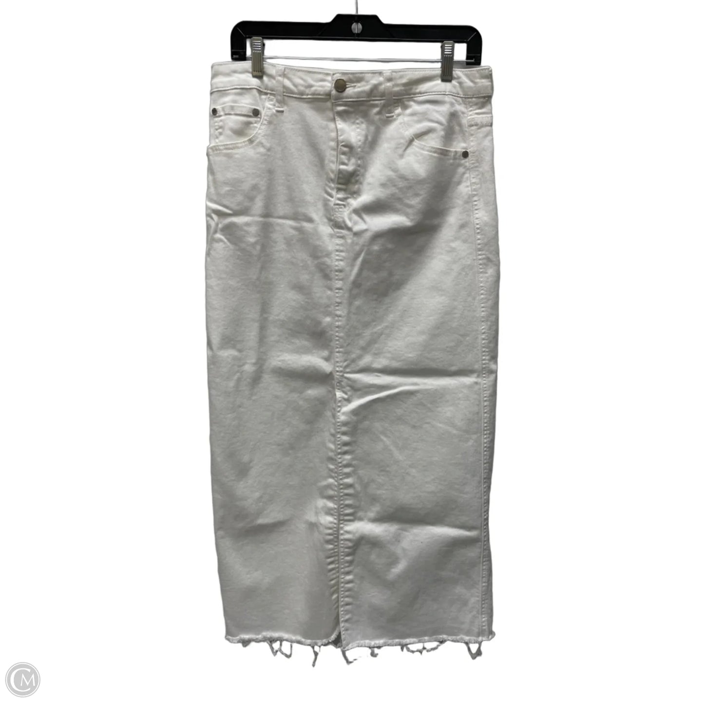 Skirt Maxi By Oat In White, Size: 10