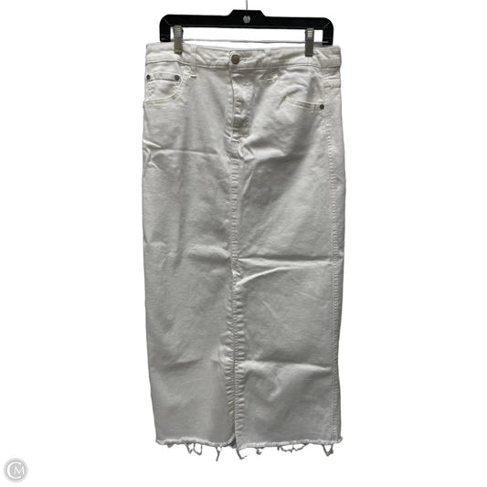 Skirt Maxi By Oat In White, Size: 10