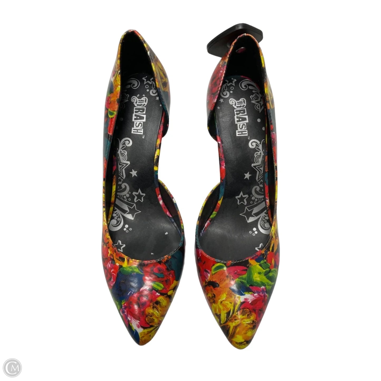 Shoes Heels Stiletto By Brash In Floral Print, Size: 8.5