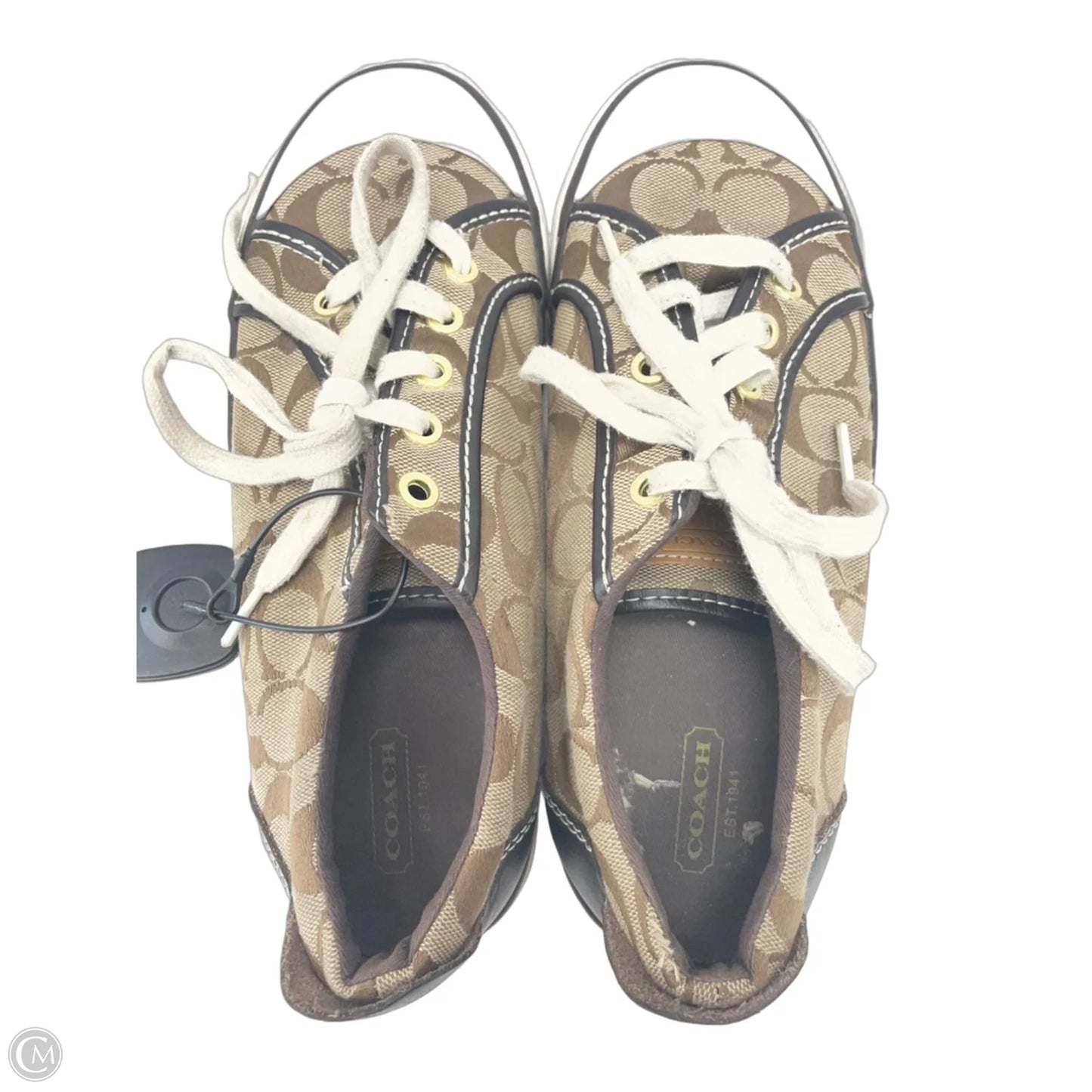 Shoes Designer By Coach In Brown, Size: 8.5